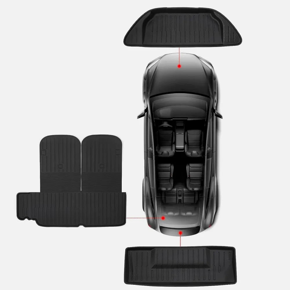 Ultimate Protection for Your Tesla Model X: Frunk Trunk Mats
