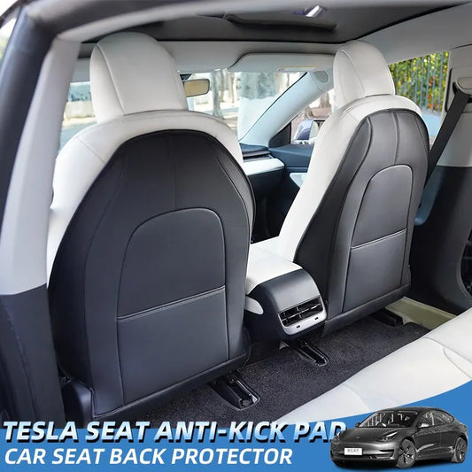 Backseat Bliss: Tesla Model 3/Y Seat Anti-Kick Pad & Organizer