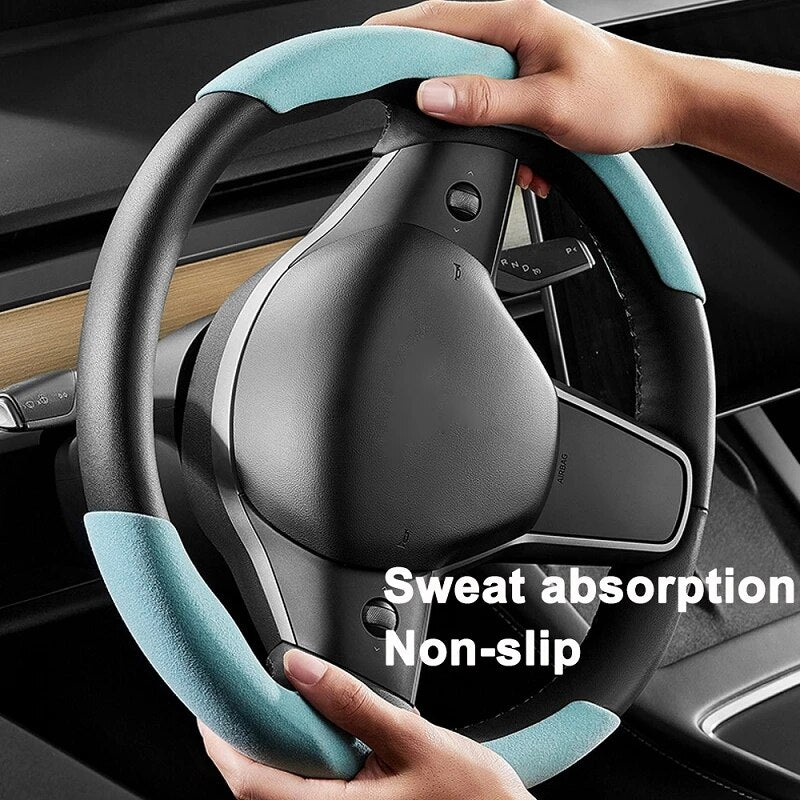 SupremeComfort Suede Steering Wheel Cover