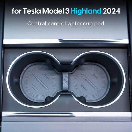 Central Control Water Cup Pad For Tesla Model 3 Highland 2024