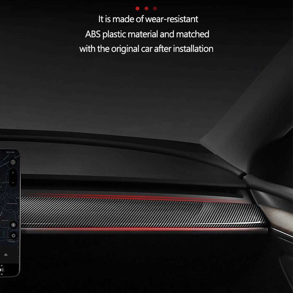 "Refined Elegance" Dashboard Decals and Center Console Board Protector for Tesla Model 3/Y
