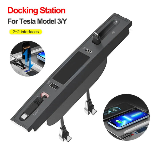 Tesla Model 3/Y USB Hub Docking Station