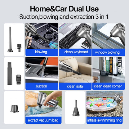 Ultimate 2-in-1 Handheld Car & Home Vacuum Cleaner