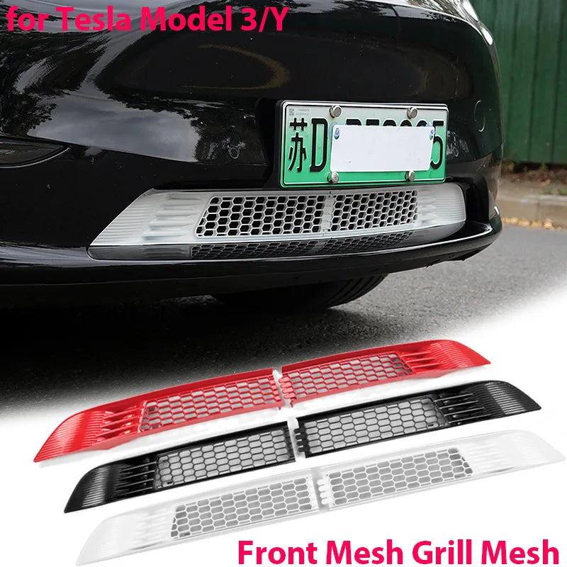 White Anti-insect Grille Grid for Tesla Model Y/3