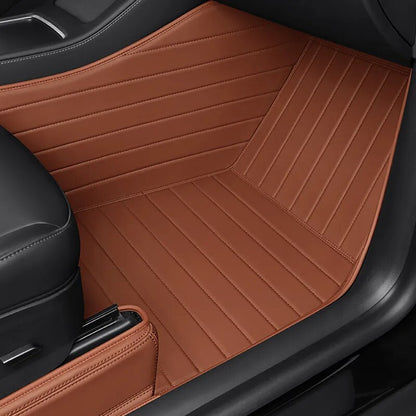Model Y Premium Leather Car Floor Mats