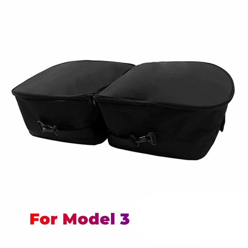 ChillRide Front Trunk Cooler Bag Set for Tesla Model 3 (2017-2023) - Custom-fit cooler bag for front or rear trunk, made with premium 600D Oxford fabric and four-layered waterproof design. Perfect for keeping food and beverages cold or warm during trips, picnics, and tailgating.