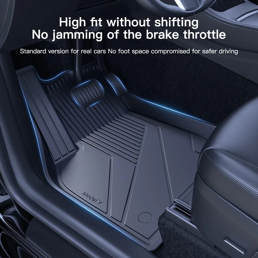 TeslaGuard All-Weather Floor Mats: Elite Edition for Model 3/Y (2021-2023)