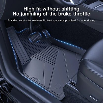 TeslaGuard All-Weather Floor Mats: Elite Edition for Model 3/Y (2021-2023)