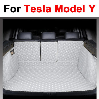 LuxeLeather Trunk Mat for Tesla Model Y