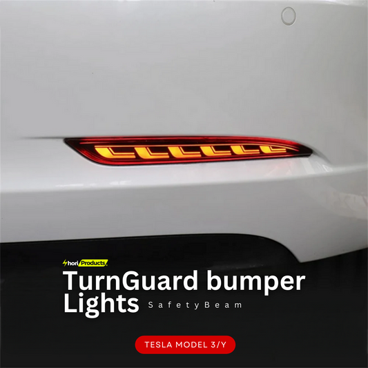 SafetyBeam: TurnGuard bumper lights for Tesla Model 3/Y 2024