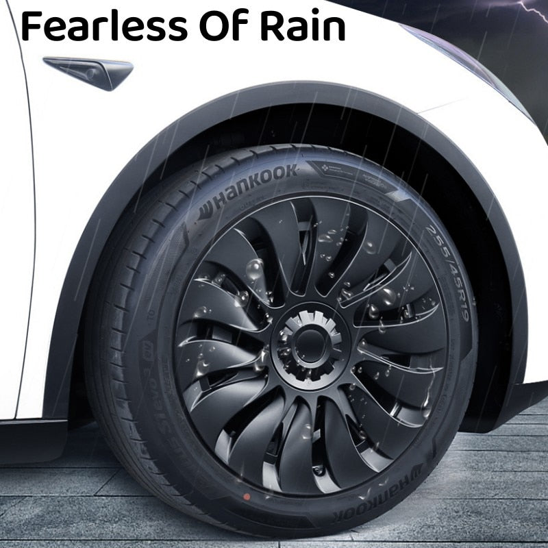 Tesla Model Y 19" Wheel Hubcap Upgrade - 4PCS Premium Rim Covers