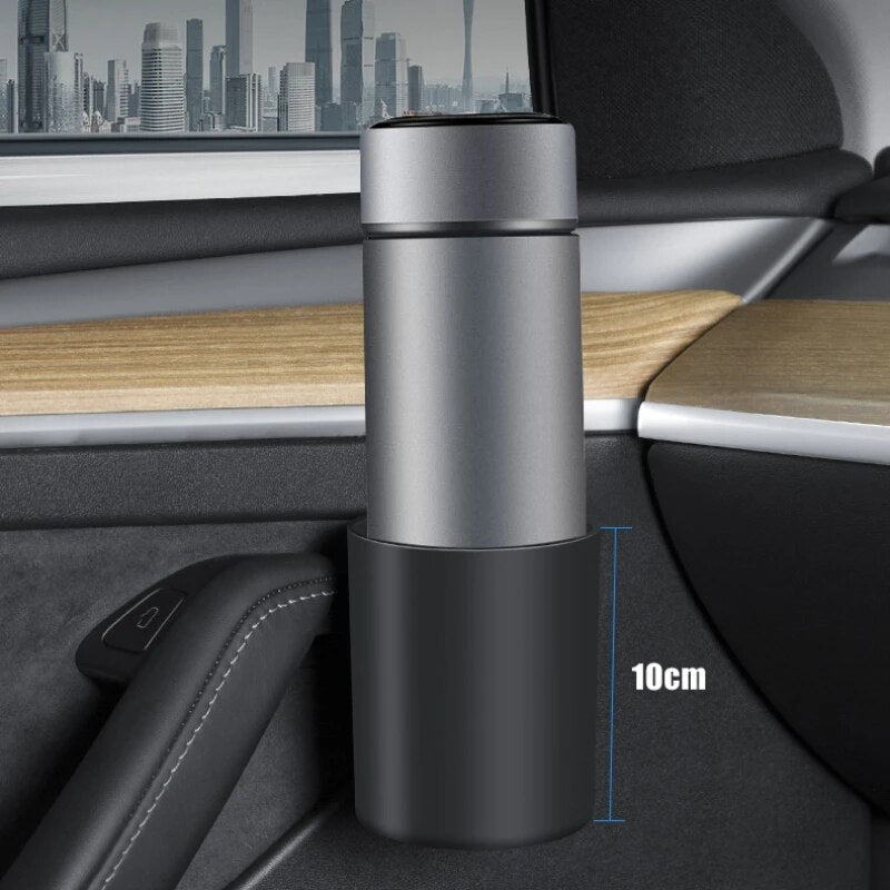 Innovative Car Door Cup Holder & Storage Solution for Tesla Model 3/Y