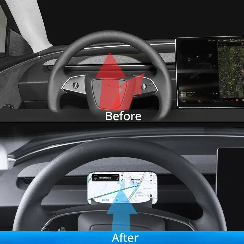 Revolutionary Steering Wheel Storage Box for Tesla Model 3+ Highland