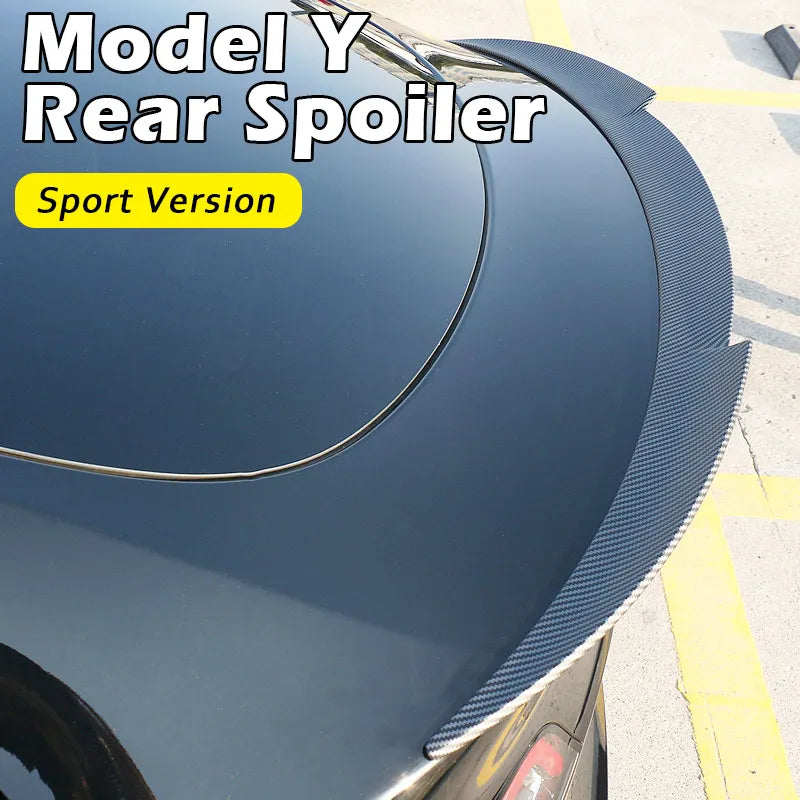 Carbon Fiber Sport Version Spoiler for Tesla Model Y 2019-2023