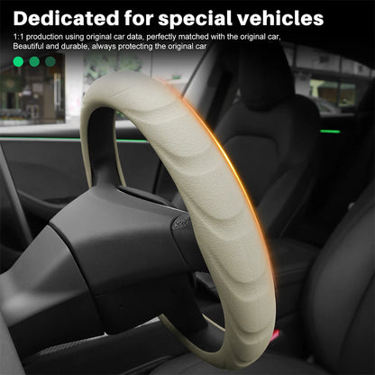 Silicone Steering Wheel Cover Booster for Tesla New Model 3+ Highland 2024