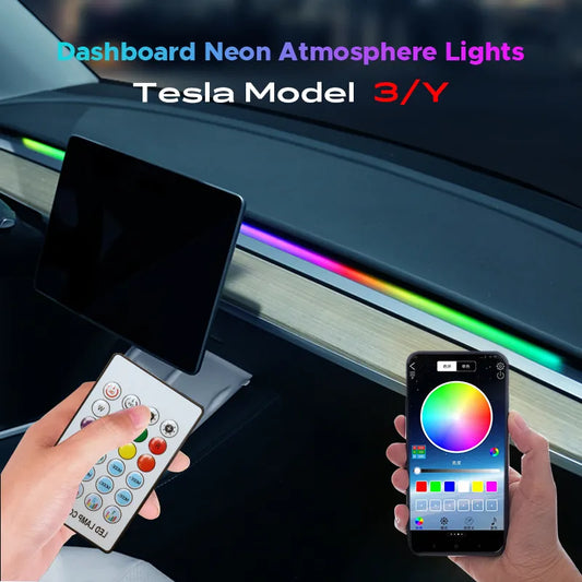 AuraSync Dashboard LED Light Strip for Tesla Model 3 & Y