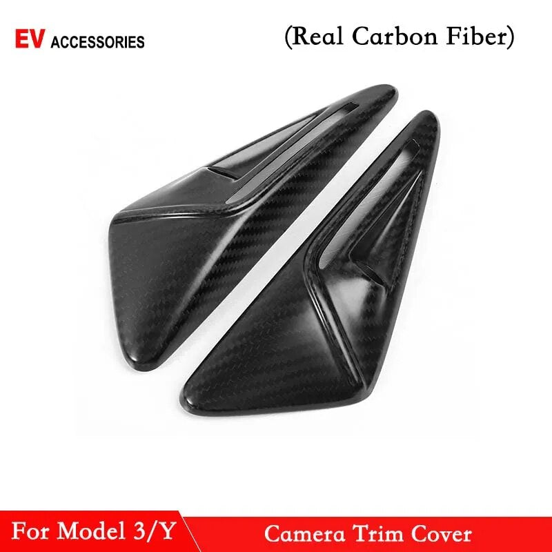 Carbon Fiber Side Camera Protection Cover for Tesla Model 3 & Model Y