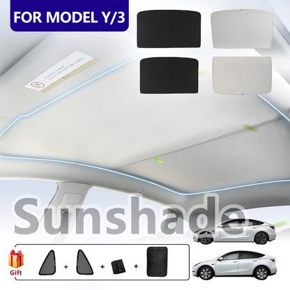 SunGuard ProShield: Advanced Split Sunshade for Tesla Model 3 & Model Y