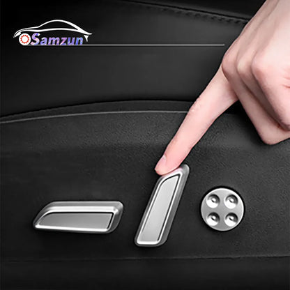 Stylish Car Seat Adjustment Button Cover Full Set