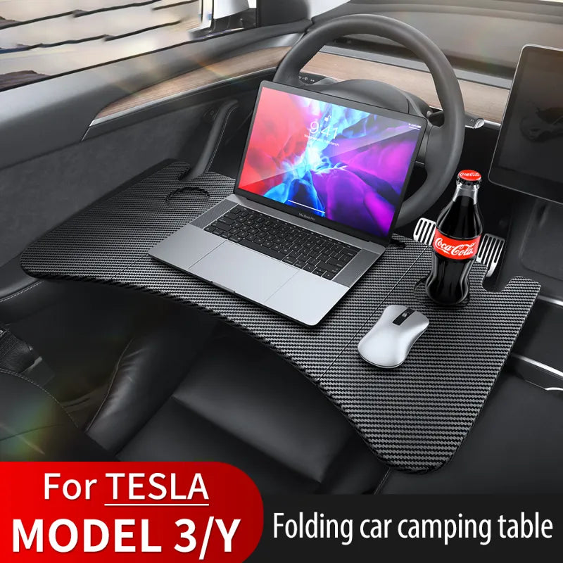 Tesla Model 3/Y Three-Section Foldable Car Office & Dining Table