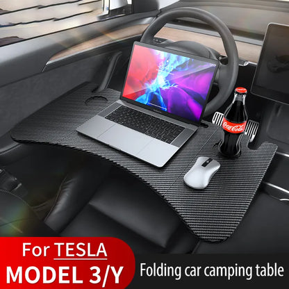 Tesla Model 3/Y Three-Section Foldable Car Office & Dining Table