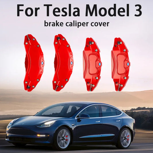 PrecisionFit Alloy Brake Caliper Covers for Tesla Model 3