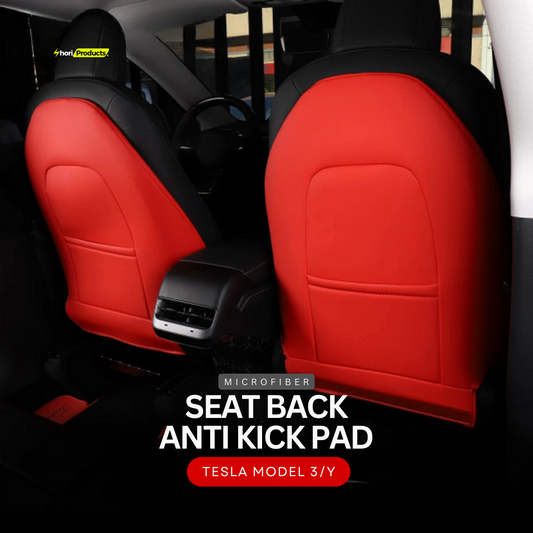 Microfiber: Seat Back Anti Kick Pad for Tesla