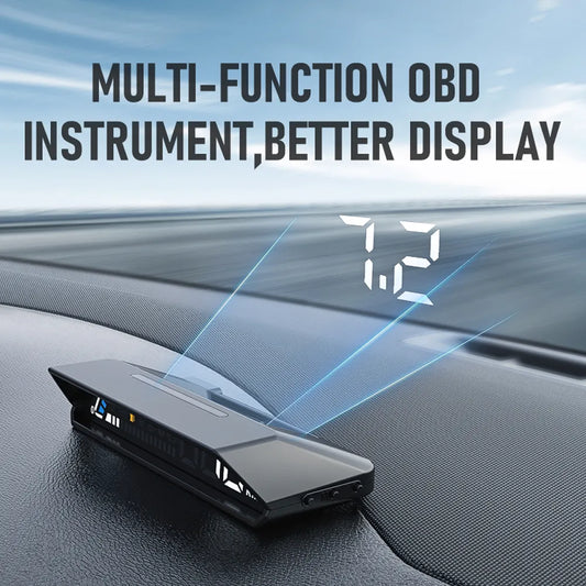 Digital HUD Dual OBD Multi-Function Display Screen - Smart Driving Companion