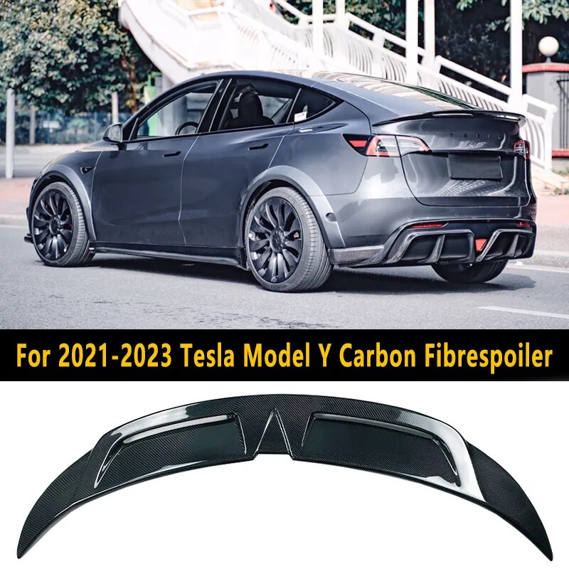 Carbon Fiber Trunk Spoiler Wing for Tesla Model Y