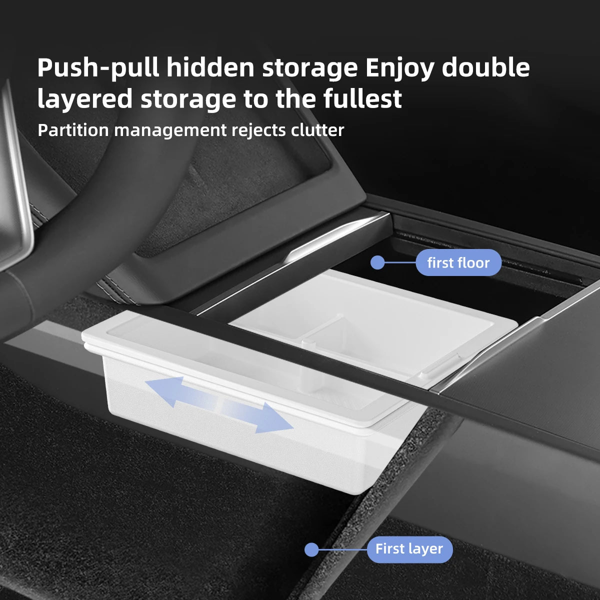 SmartArm: Armrest Storage Organizer for Tesla Model 3 Highland 2024