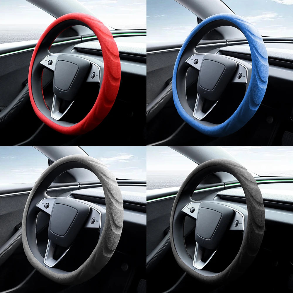 Silicone Steering Wheel Cover Booster for Tesla New Model 3+ Highland 2024