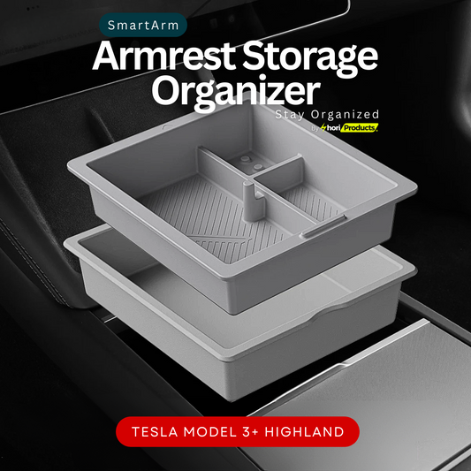 SmartArm: Armrest Storage Organizer for Tesla Model 3 Highland 2024