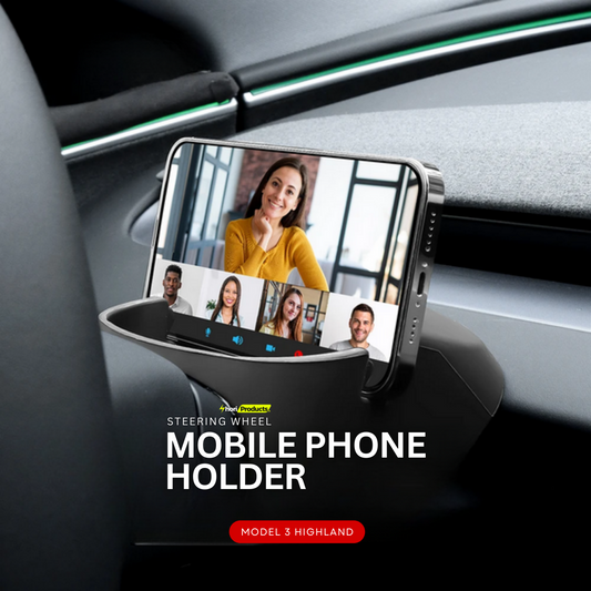 Steering Wheel Mobile Phone Holder For Tesla Model 3+ Highland 2024