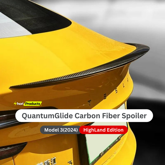 QuantumGlide Carbon Fiber Spoiler for Tesla Model 3 (2024) - Highland Edition.