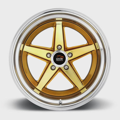 Radiant Gold Rush - Forged Aluminum T112 Wheels for Tesla Model Y 5X114.3 (Set of 4)