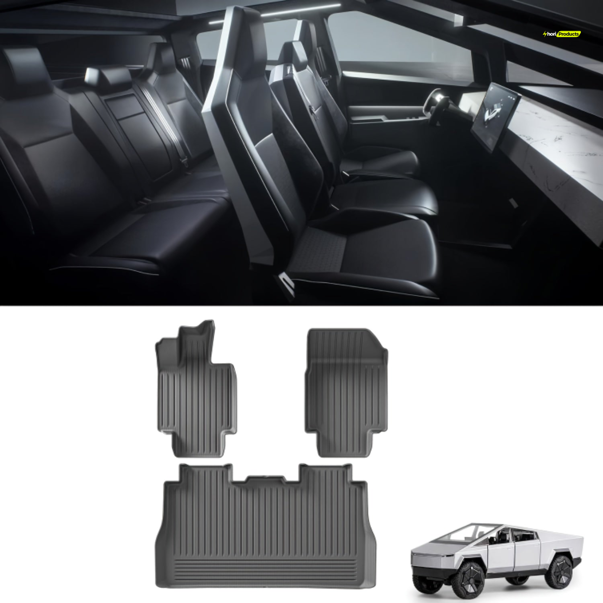 CyberArmor All-Weather Floor Liners: Heavy-Duty Protection for Tesla Cybertruck